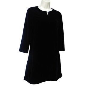 Paris Atelier & Other Stories Back Cutout Velvet Minidress Black, Size 0, TORN